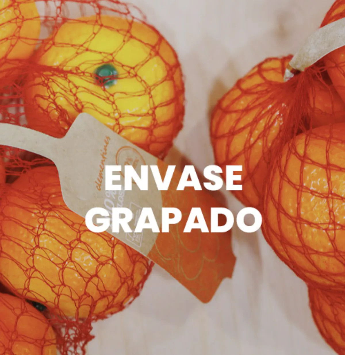 Envase grapado para industria hortofrutícola